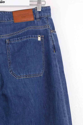 Jean large Max Mara Bleu en Coton