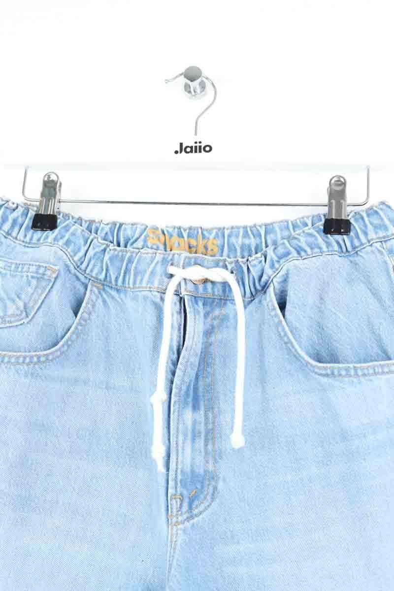 Jean large Mother Bleu en Coton