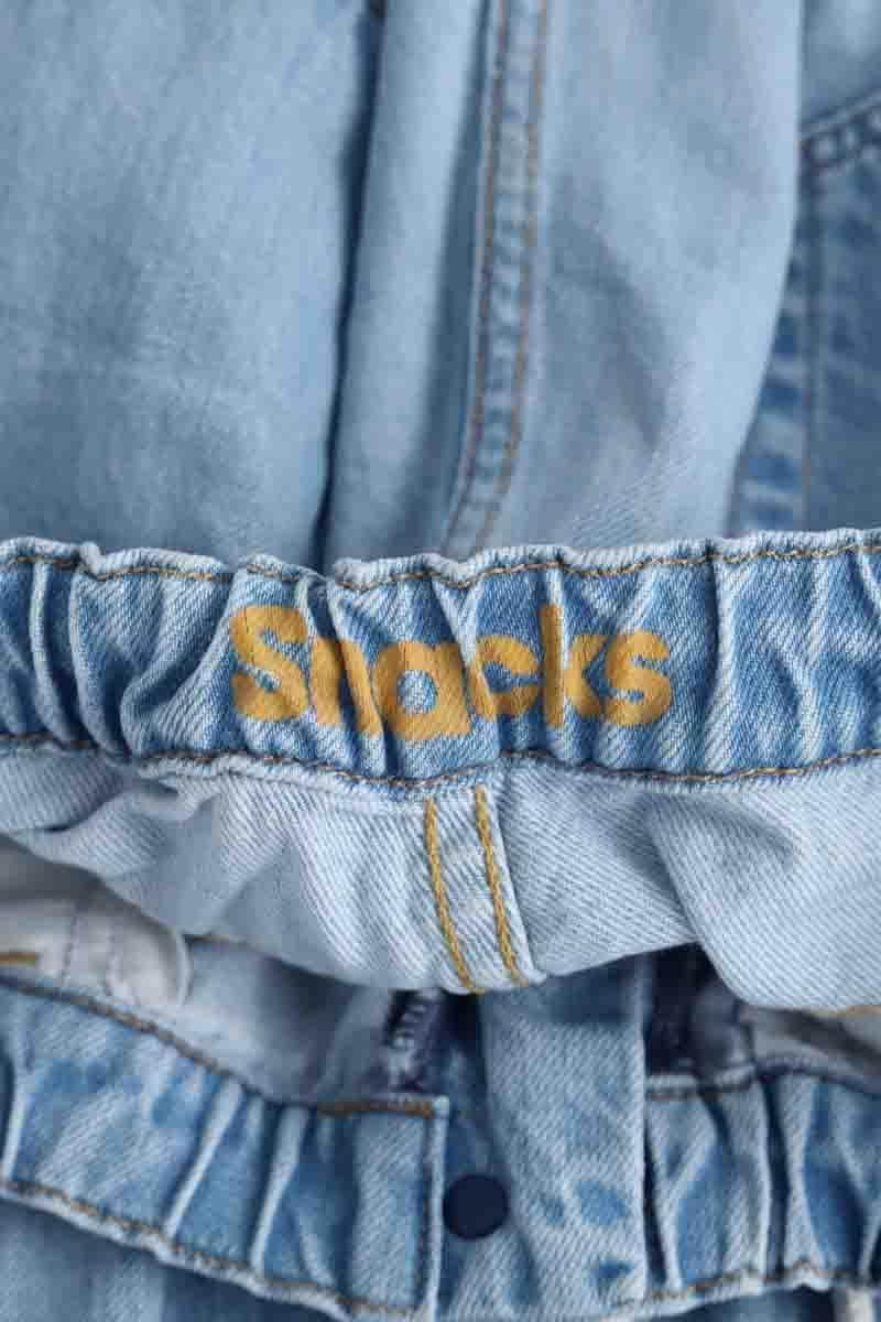 Jean large Mother Bleu en Coton