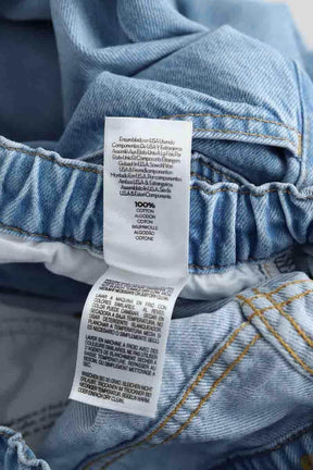 Jean large Mother Bleu en Coton