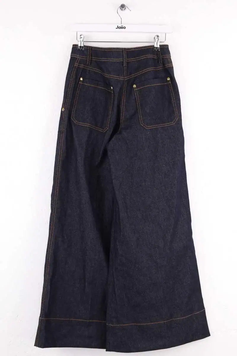 Jean large Natan Marine en Coton
