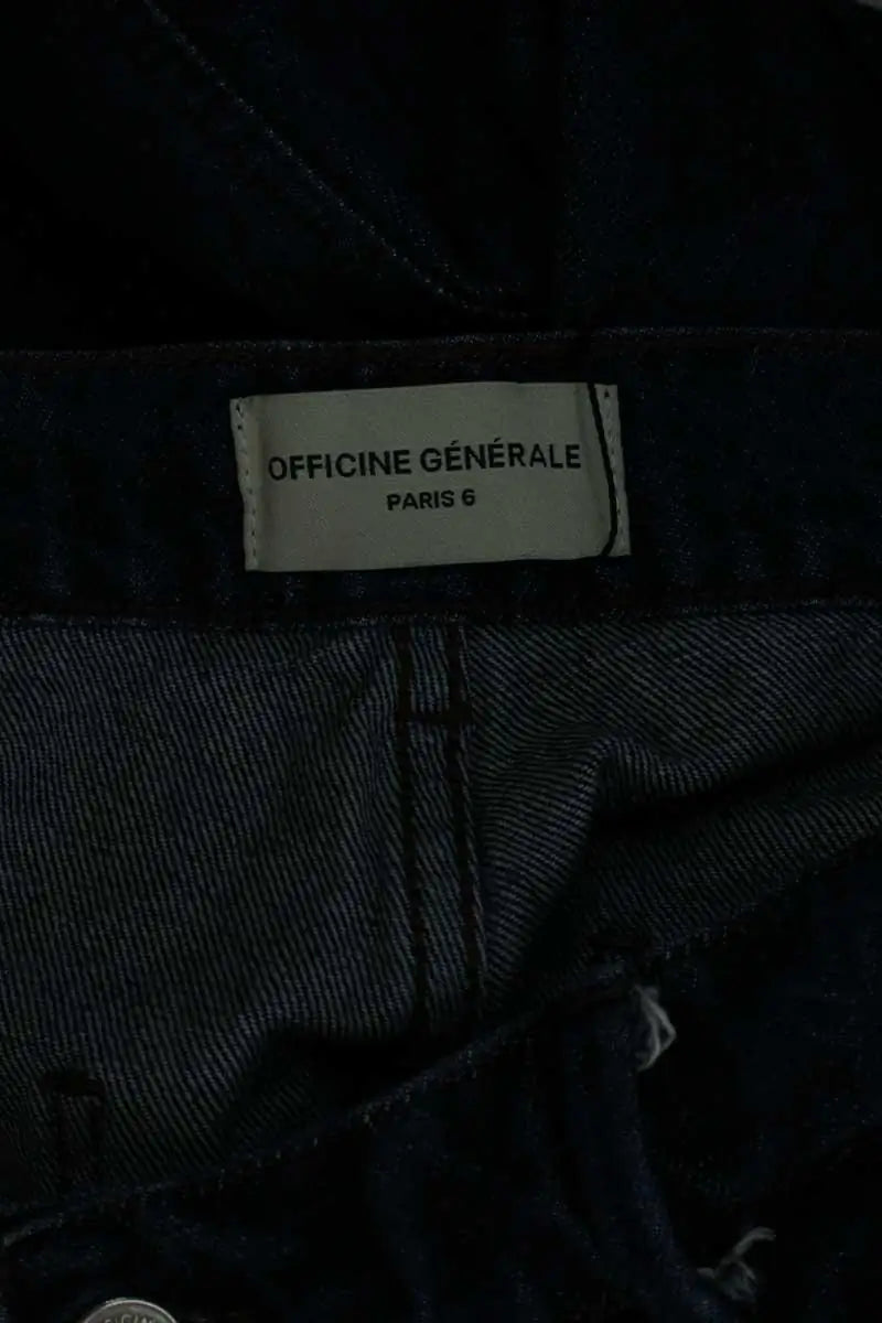 Jean large Officine Générale Bleu en Coton