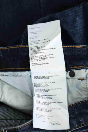 Jean large Prada Bleu en Coton