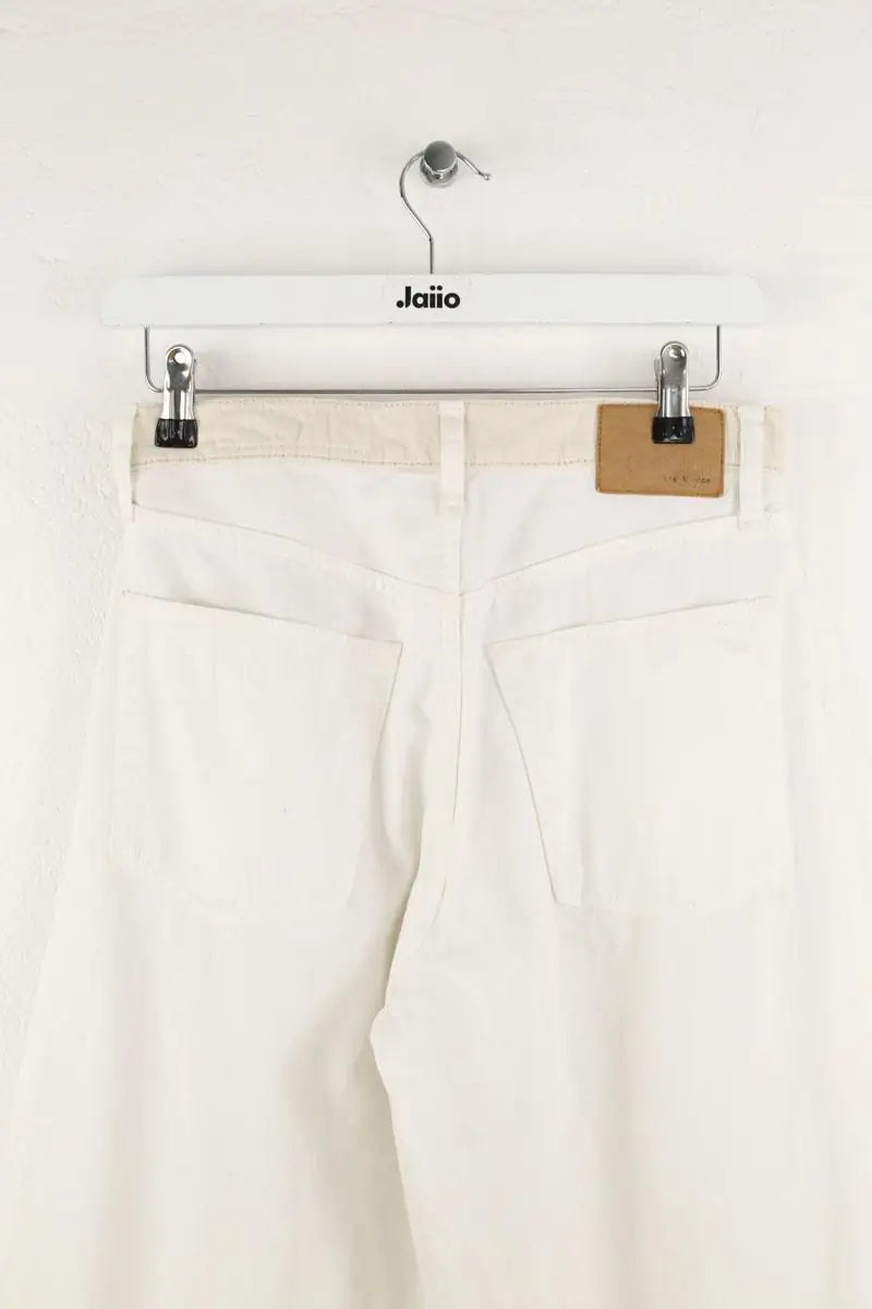 Jean large Rag & Bone Blanc en Coton