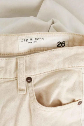 Jean large Rag & Bone Blanc en Coton