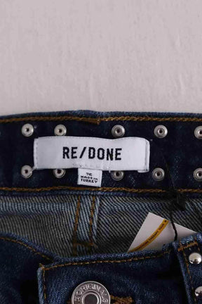 Jean large RE/DONE Bleu en Coton