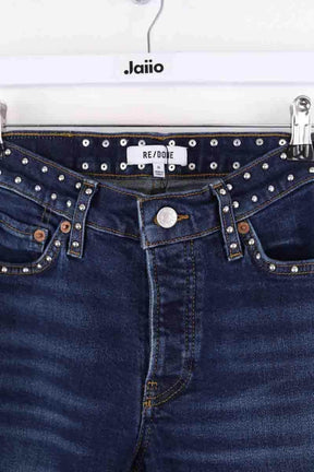Jean large RE/DONE Bleu en Coton
