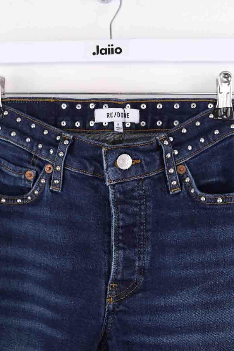 Jean large RE/DONE Bleu en Coton