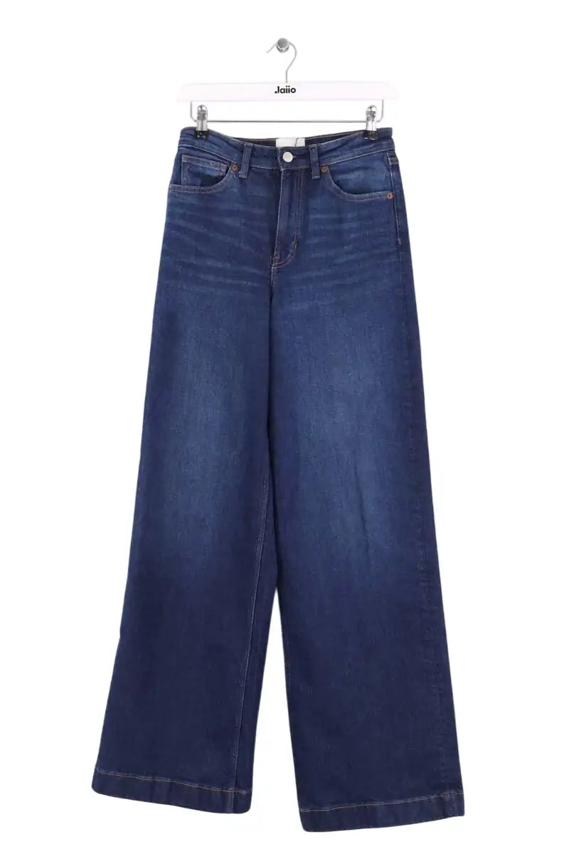 Jean large Reformation Bex Super Stretch High Rise Wide Leg Long Jeanss Bleu en Coton - élasthanne, taille XS - Seconde Main