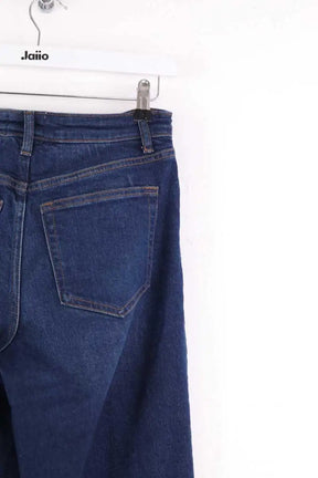 Jean large Reformation Bex Super Stretch High Rise Wide Leg Long Jeanss Bleu en Coton - élasthanne
