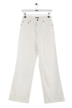 Jean large Rouje Blanc en Coton, taille XS - Seconde Main