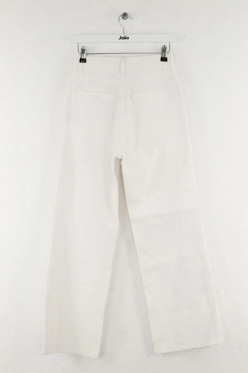 Jean large Rouje Blanc en Coton