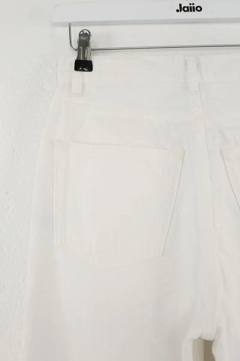 Jean large Rouje Blanc en Coton