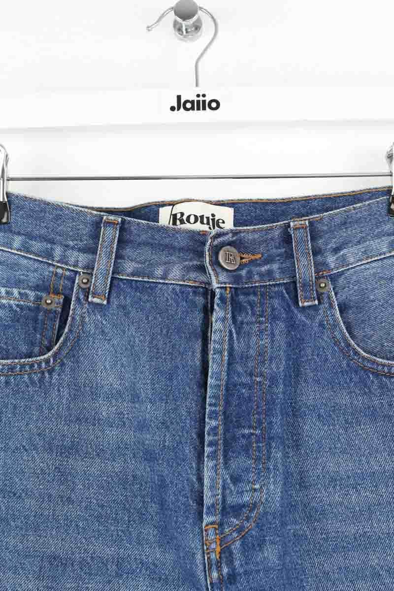 Jean large Rouje Bleu en Coton