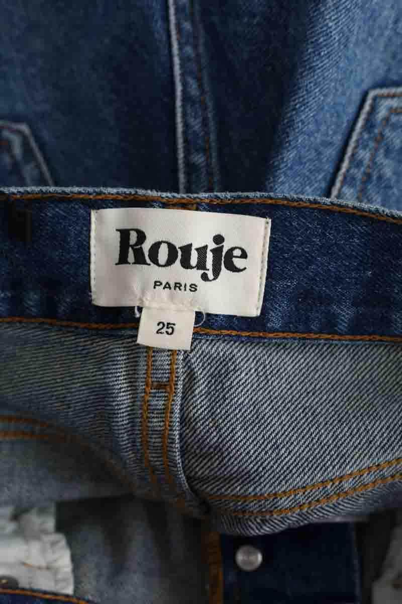 Jean large Rouje Bleu en Coton