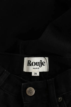 Jean large Rouje Noir en Coton