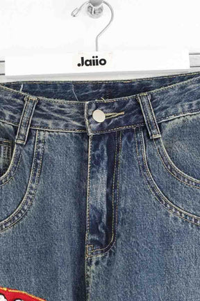 Jean large Ruta Bleu en Coton