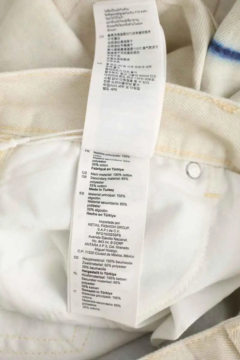 Jean large Sandro Beige en Coton