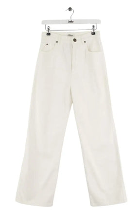 Jean large Sandro Blanc en Coton, taille M - Seconde Main