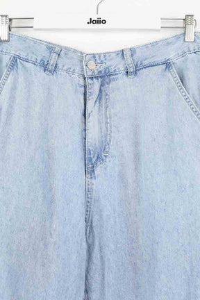 Jean large Sandro Bleu en Coton