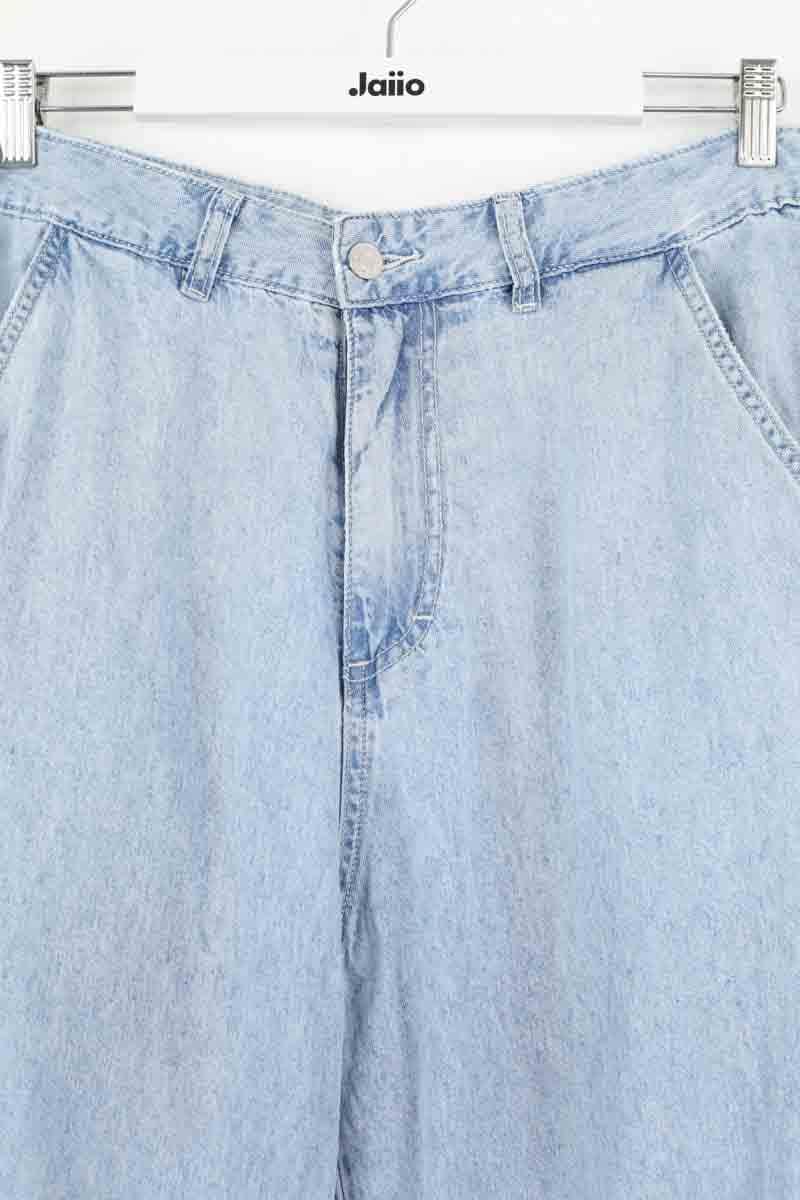 Jean large Sandro Bleu en Coton