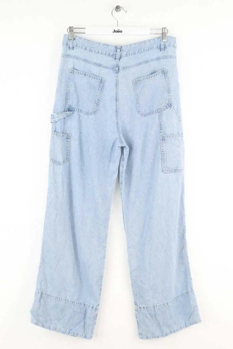 Jean large Sandro Bleu en Coton