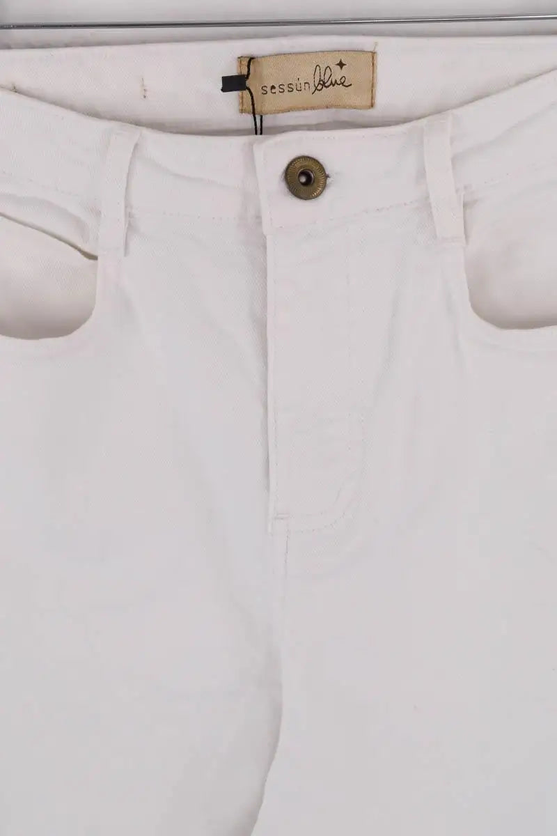 Jean large Sessun Bay pant Blanc en Coton