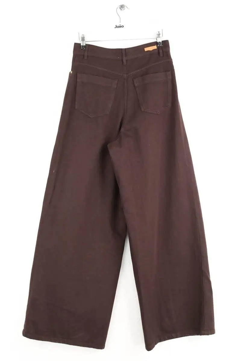 Jean large Sessun Dalt Marron en Coton