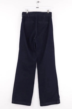 Jean large Sézane Bleu en Coton
