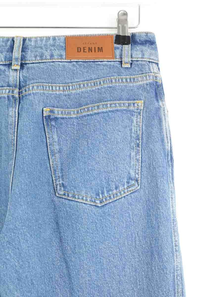 Jean large Sézane Bleu en Coton