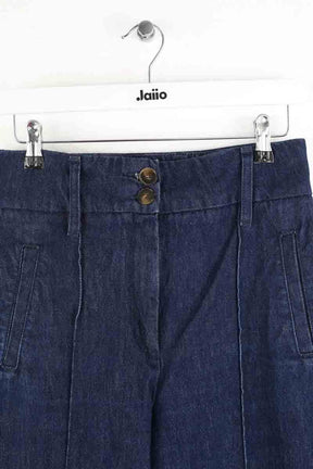 Jean large Sézane Bleu en Coton