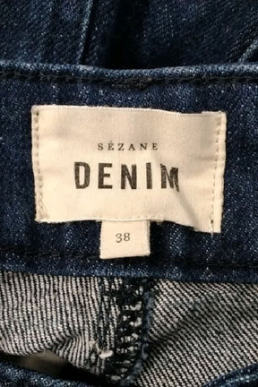 Jean large Sézane Bleu en Coton