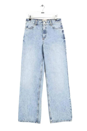 Jean large Sézane Bleu en Coton, taille M - Seconde Main