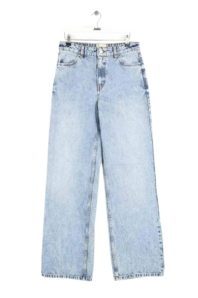 Jean large Sézane Bleu en Coton, taille M - Seconde Main