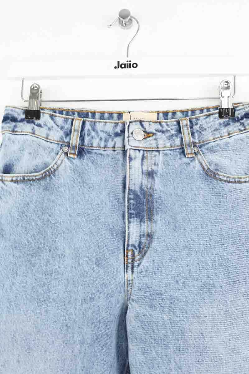 Jean large Sézane Bleu en Coton