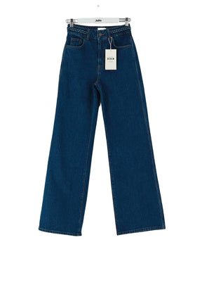 Jean large Sézane Bleu en Coton, taille S - Seconde Main