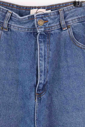 Jean large Sézane Bleu en Coton