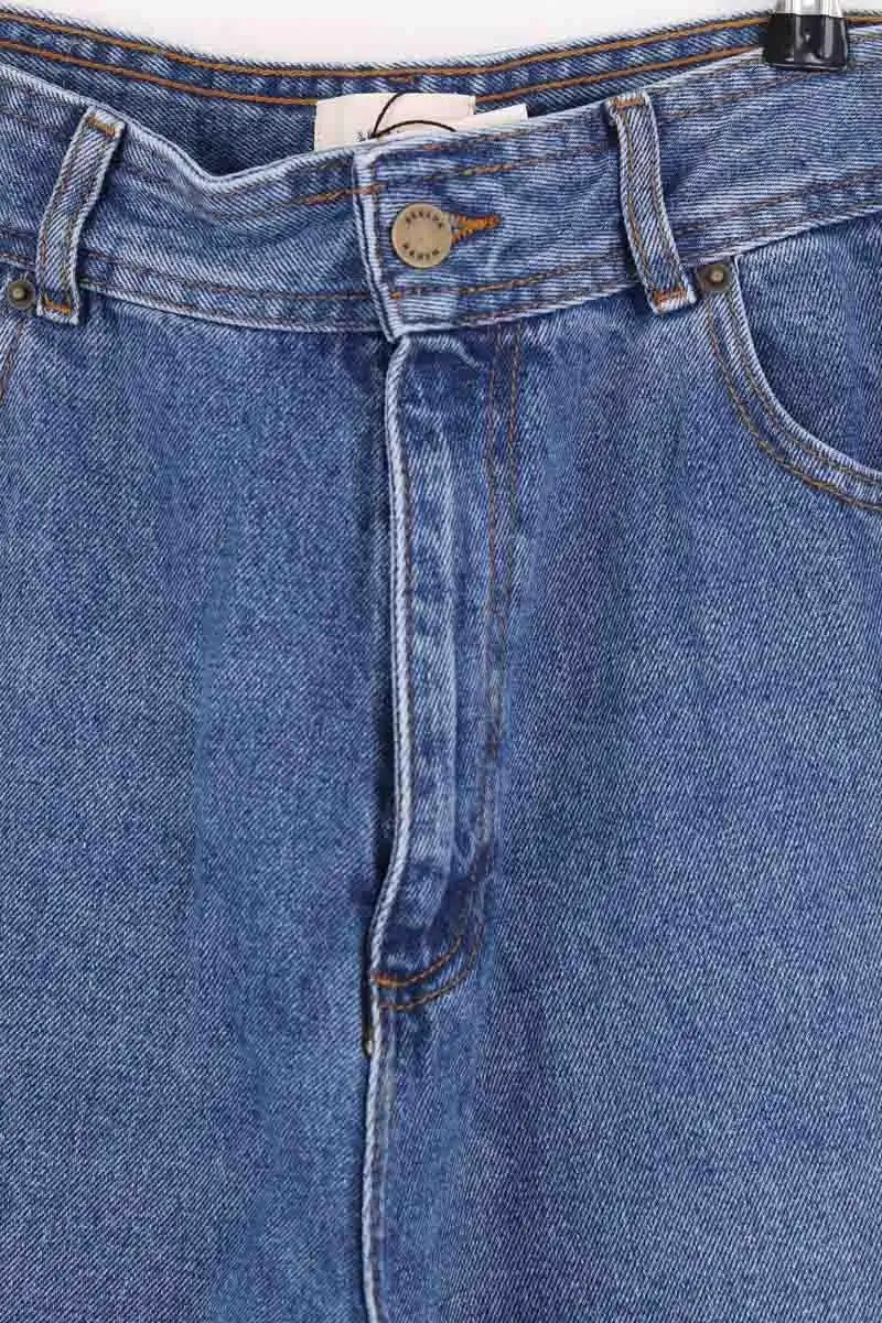 Jean large Sézane Bleu en Coton