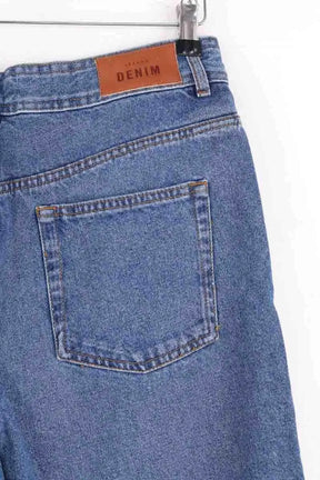Jean large Sézane Bleu en Coton