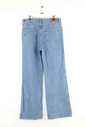Jean large Sézane Bleu en Coton