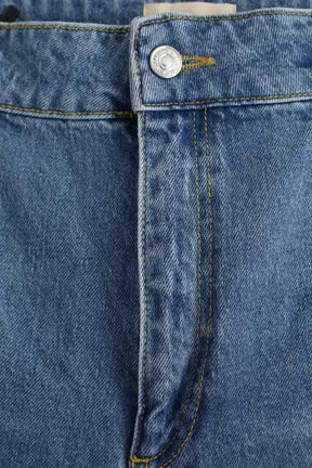 Jean large Sézane Bleu en Coton