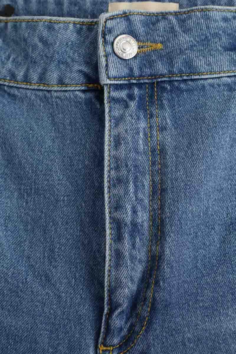 Jean large Sézane Bleu en Coton