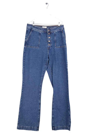 Jean large Sézane Bleu en Coton, taille XXL - Seconde Main