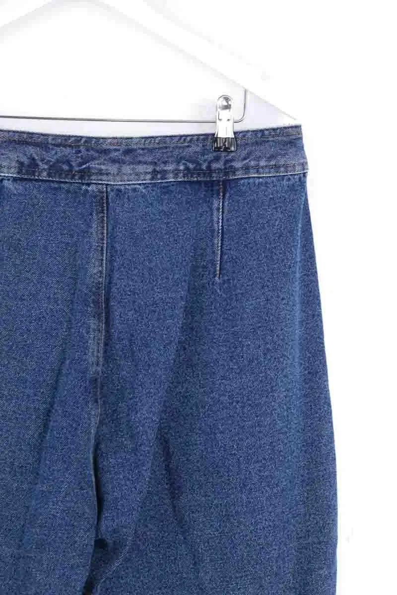 Jean large Sézane Bleu en Coton