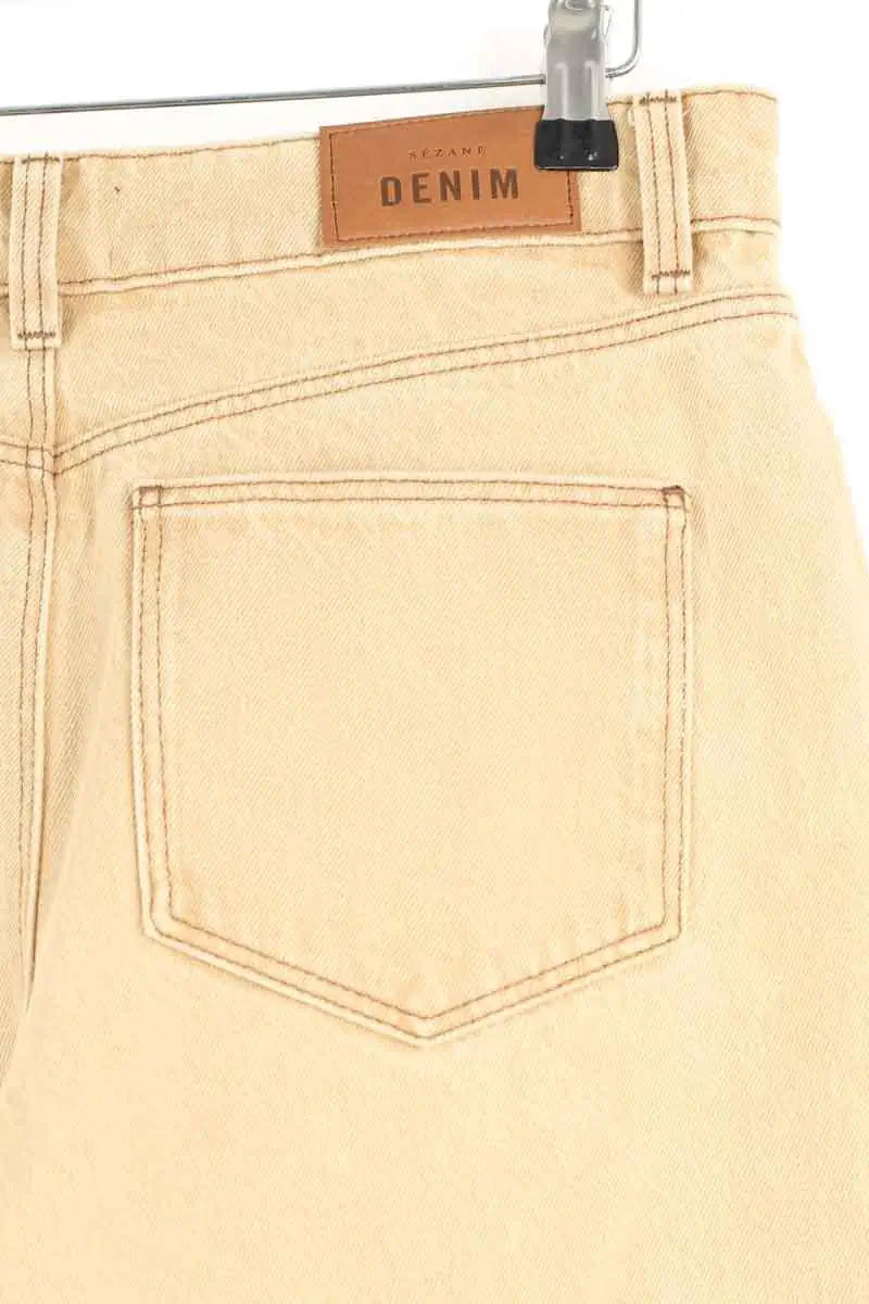 Jean large Sézane Camel en Coton