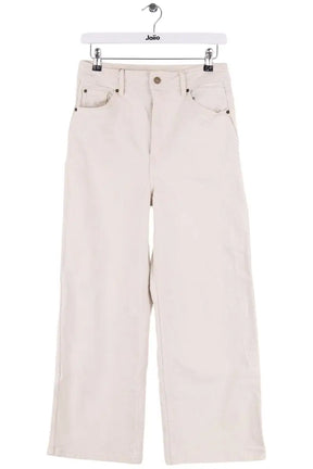 Jean large Sézane Ecru en Coton, taille M - Seconde Main