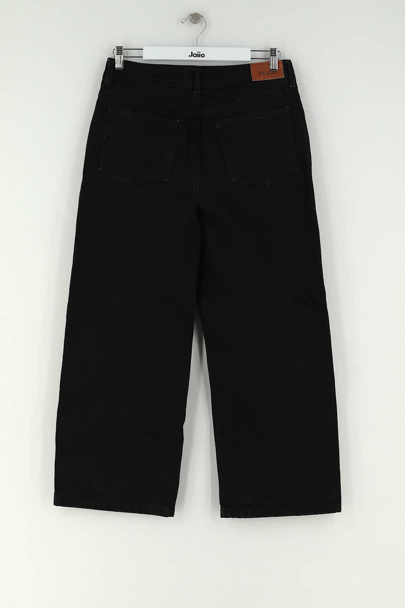 Jean large Sézane Noir en Coton