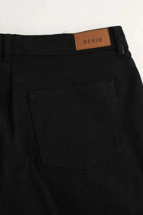 Jean large Sézane Noir en Coton