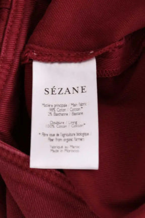 Jean large Sézane Rose en Coton