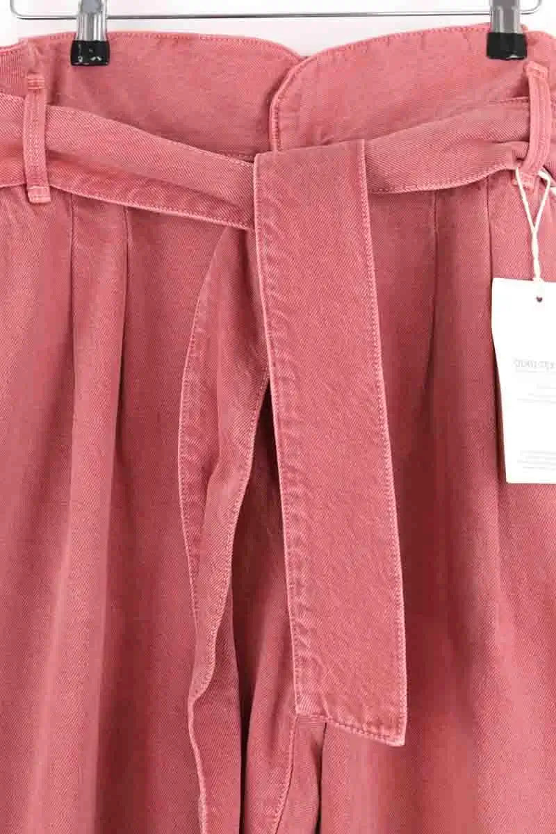 Jean large Sézane Rose en Coton